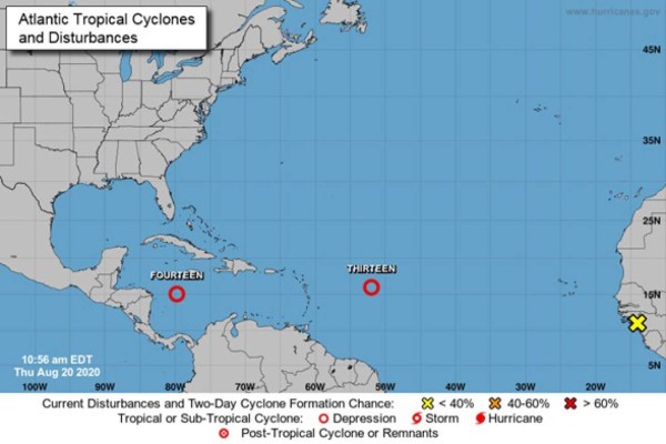 Depresión tropical Catorce avanza hacia Honduras